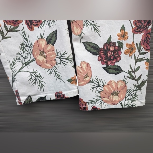 NYDJ Multicolor Floral Print Women’s Skinny Ankle Stretch Jeans Lift x Tuck Sz12 - Picture 3 of 6